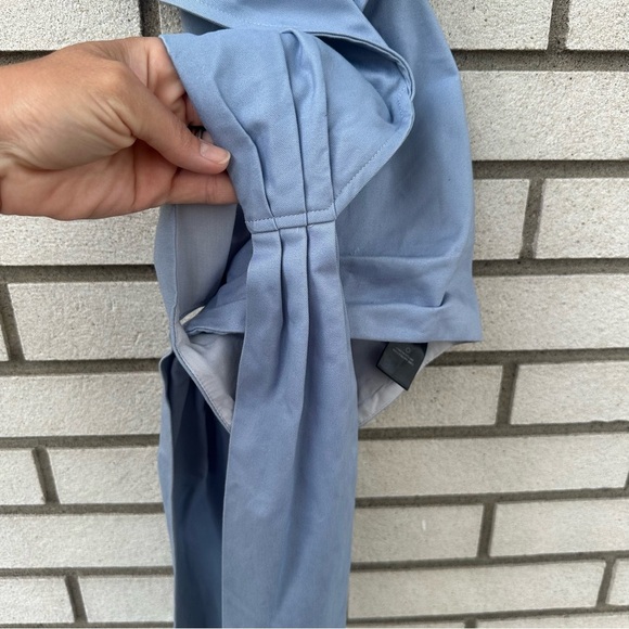 Lovers + Friends Millie Baby Blue Wrap Halter Collared Crop Top XS Summer Chic - Picture 6 of 11